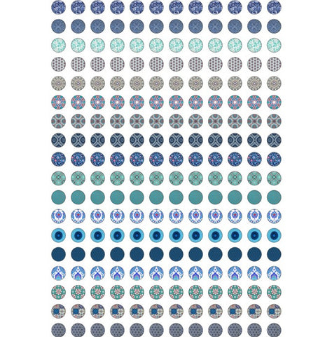 Designs Sheet - Blue Patterns