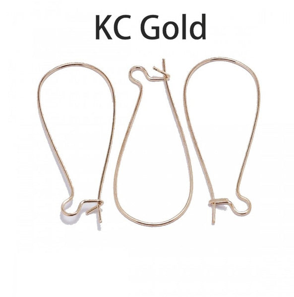 French Kidney Hook Earrings in various colours (x10)