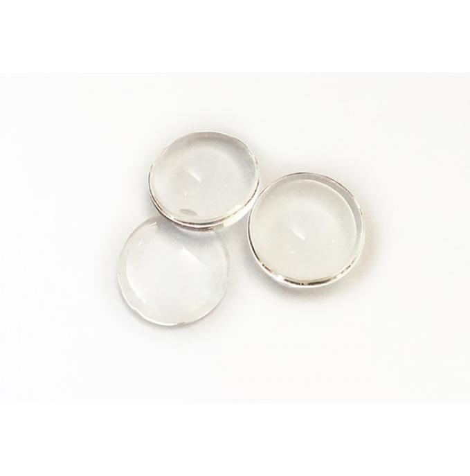 Glass hot sale dome earrings