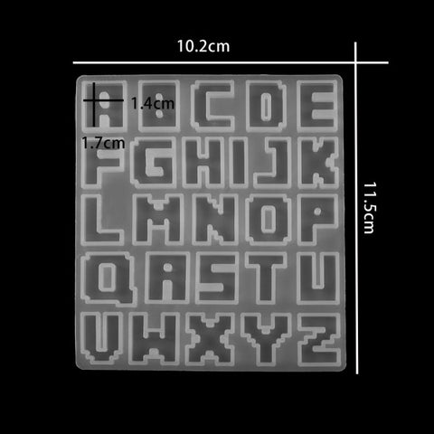 Silicone alphabet mould