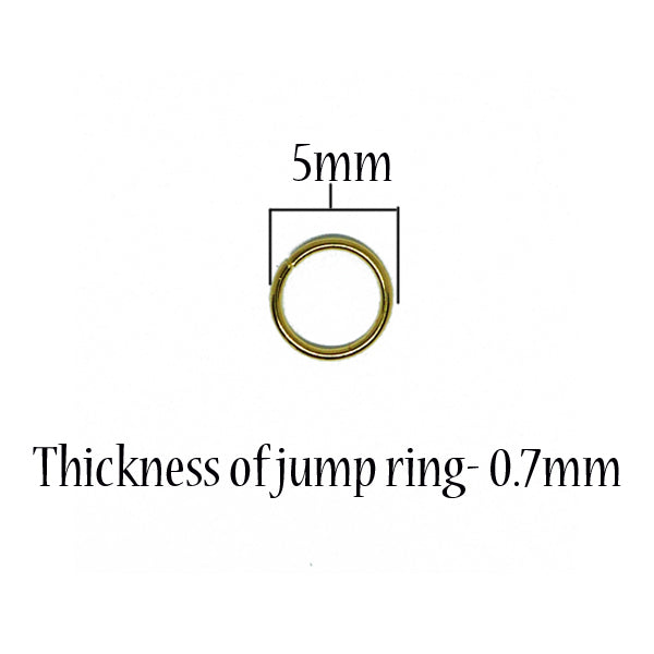 Jump rings - Rhodium colour
