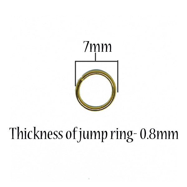Jump rings - Rhodium colour