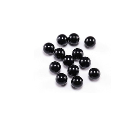 3mm Black beads - no holes (x100)