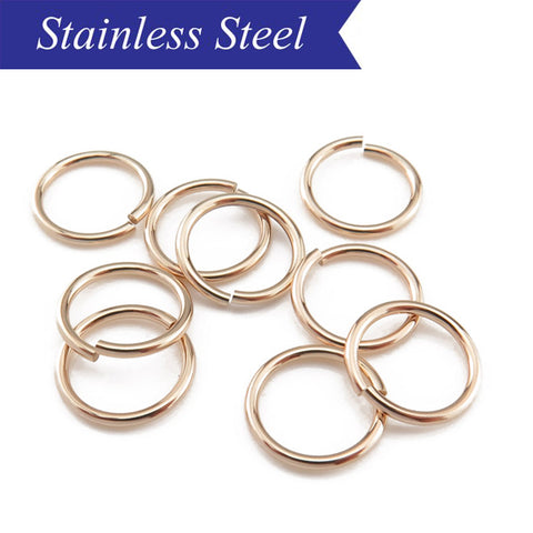 Jump rings - Stainless steel in Rose Gold