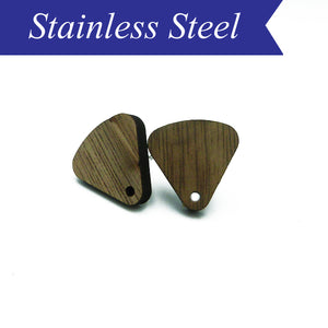 Rounded triangle wooden stud with stainless steel post (x10)