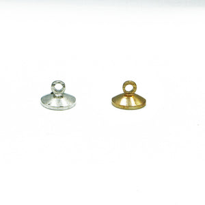 Bead caps in various colours - 8mm