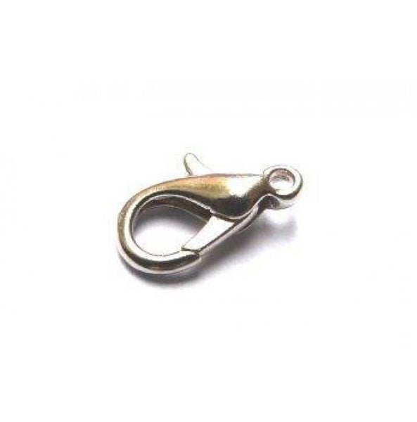 Parrot lobster clasp - Silver (x10)