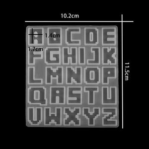 Silicone alphabet mould