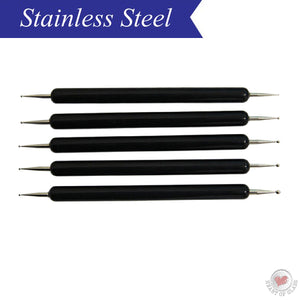Stainless steel clay small dotting embossing tool set