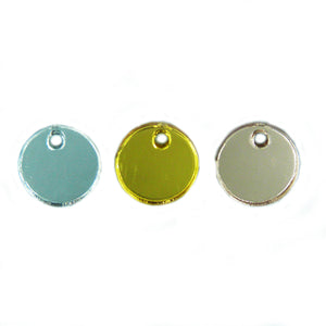 Mirror charms 12mm in various colours