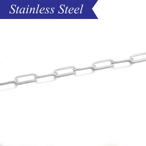 Paperclip Stainless steel chain (x100cm)