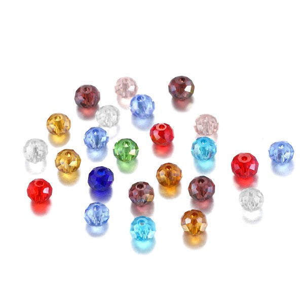 Translucent Czech Crystal Glass Faceted Beads 3mm (x100)